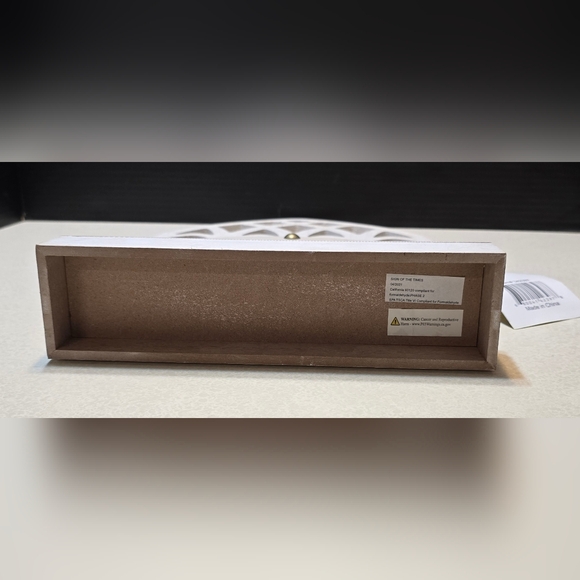 Charming Rustic Farmhouse White Wooden 'Gather' Cathedral Tabletop Arch Sign NWT - Picture 6 of 7